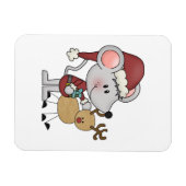 Weihnachtsmaus und magnet (Horizontal)