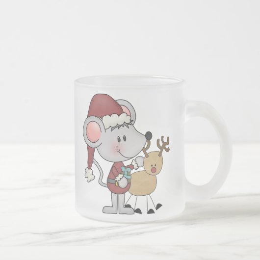 Weihnachtsmaus und mattglastasse (Rechts)