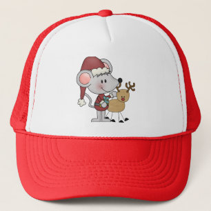 Weihnachtsmaus und truckerkappe