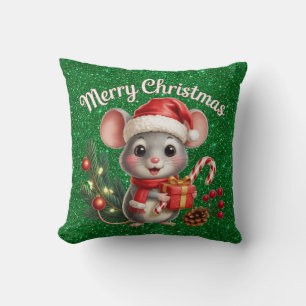 Weihnachtsmaus-Wurfkissen Kissen
