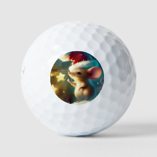 Weihnachtsmäuse (1) golfball (Vorderseite)