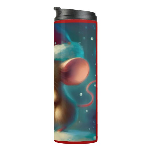 Weihnachtsmäuse 1 thermosbecher (Nach rechts gedreht)