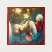 Weihnachtsmäuse 1 wandteppich (Vorderseite (Horizontal))