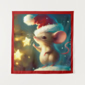 Weihnachtsmäuse 1 wandteppich (Vorderseite)