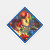 Weihnachtsmäuse 2 serviette (Ecke)