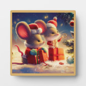 Weihnachtsmäuse 3 fotoplatte (Vorderseite)