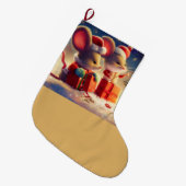 Weihnachtsmäuse 3 großer weihnachtsstrumpf (Vorderansicht (hängend))
