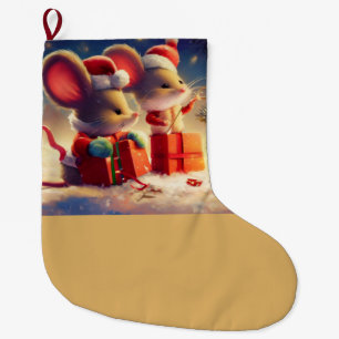 Weihnachtsmäuse 3 großer weihnachtsstrumpf