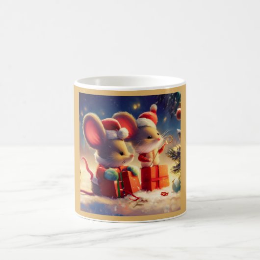 Weihnachtsmäuse 3 kaffeetasse (Mittel)