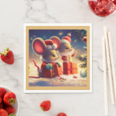Weihnachtsmäuse 3 serviette (Beispiel)