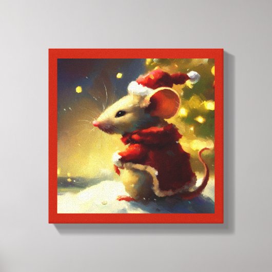Weihnachtsmäuse 4 leinwanddruck (Vorderseite)