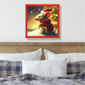 Weihnachtsmäuse 4 leinwanddruck (Insitu (Schlafzimmer))