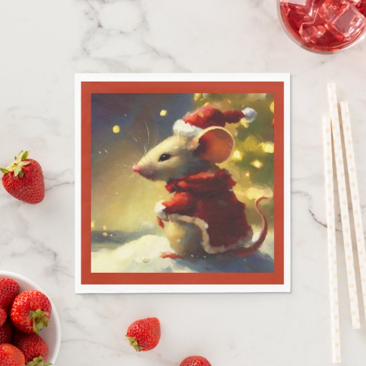 Weihnachtsmäuse 4 serviette (Beispiel)