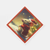 Weihnachtsmäuse 4 serviette (Ecke)