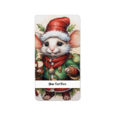 Weihnachtsmäuse 50 Ihr Text hier Adressaufkleber (Vorne)