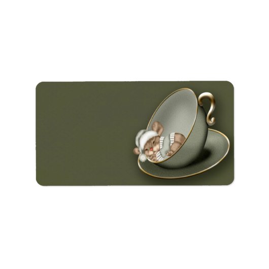 Weihnachtsmäuse Adressaufkleber (Vorne)