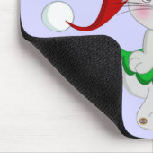 Weihnachtsmäuse Candy Cane Mousepad (Ecke)