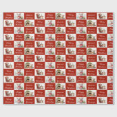 Weihnachtsmäuse-Design Geschenkpapier (Flach)