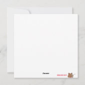 Weihnachtsmäuse Feiertagskarte (Rückseite)