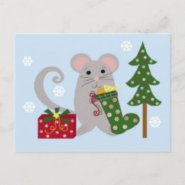 Weihnachtsmäuse Feiertagspostkarte