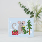 Weihnachtsmäuse Feiertagspostkarte (Stehend Vorderseite)