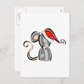 Weihnachtsmäuse Feiertagspostkarte (Vorne/Hinten)