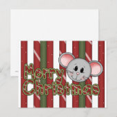 Weihnachtsmäuse Feiertagspostkarte (Vorne/Hinten)