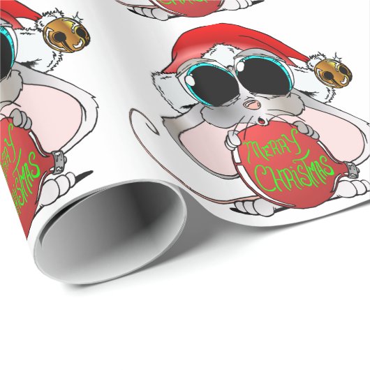 Weihnachtsmäuse Geschenkpapier (Rolleneckpunkt)