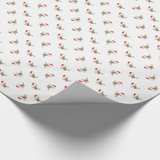 Weihnachtsmäuse Geschenkpapier (Ecke)