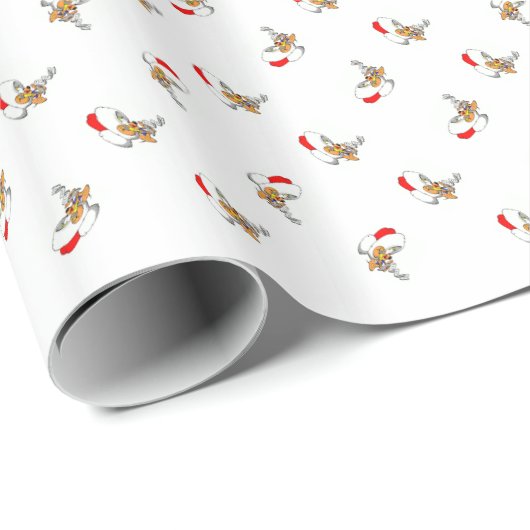 Weihnachtsmäuse Geschenkpapier (Rolleneckpunkt)