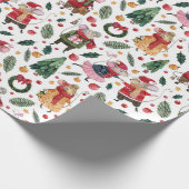 Weihnachtsmäuse Geschenkpapier (Ecke)