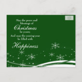 Weihnachtsmäuse-Grußkarte Feiertagspostkarte (Rückseite)