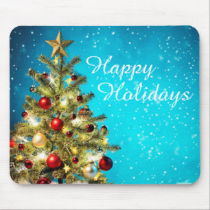 Weihnachtsmäuse/Happy Holidays Tree Mousepad