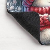 Weihnachtsmäuse im Fenster Mousepad (Ecke)