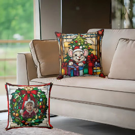 Weihnachtsmäuse in Presets Imitate gestanzt Glas Kissen