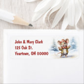 Weihnachtsmäuse in Schneeflocken (Insitu)