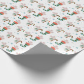 Weihnachtsmäuse in Strümpfen Geschenkpapier (Ecke)
