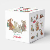 Weihnachtsmäuse Jolabokaflod Geschenkschachtel (Rückseite)