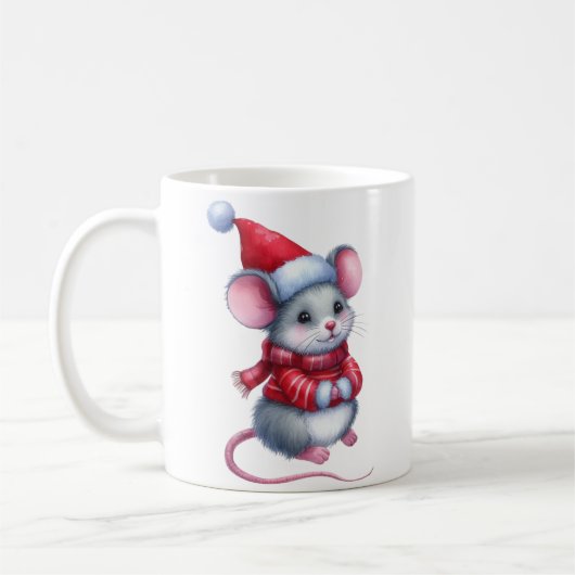 Weihnachtsmäuse Kaffeetasse (Links)