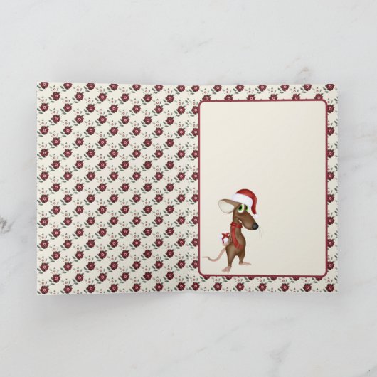 Weihnachtsmäuse-Karte Feiertagskarte (Innenseite)