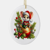 Weihnachtsmäuse Keramik Ornament (Rechts)