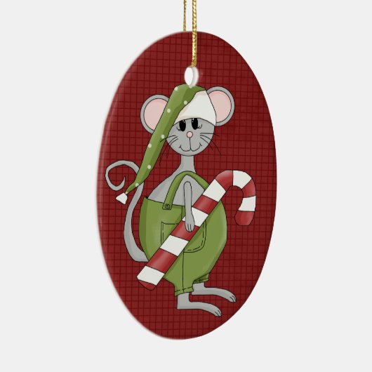 Weihnachtsmäuse Keramik Weihnachtsschmuck (Rechts)