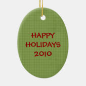 Weihnachtsmäuse Keramik Weihnachtsschmuck (Hinten)