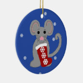 Weihnachtsmäuse Keramikornament (Rechts)