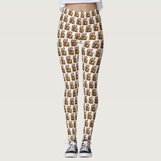 Weihnachtsmäuse-Leggings Leggings (Vorderseite)