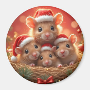 Weihnachtsmäuse Magnet