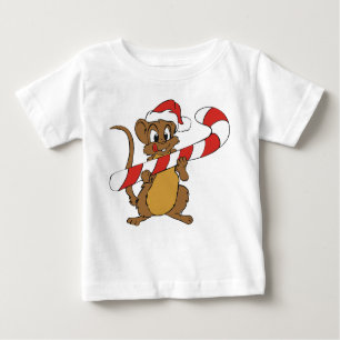 Weihnachtsmäuse mit Candy Cane Baby T-shirt