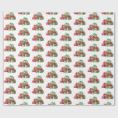 Weihnachtsmäuse mit Geschenken Geschenkpapier (Flach)