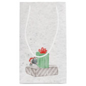 Weihnachtsmäuse mit Geschenken Kleine Geschenktüte (Rückseite)