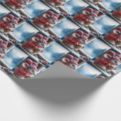 Weihnachtsmäuse mit heißem Kakao Geschenkpapier (Ecke)